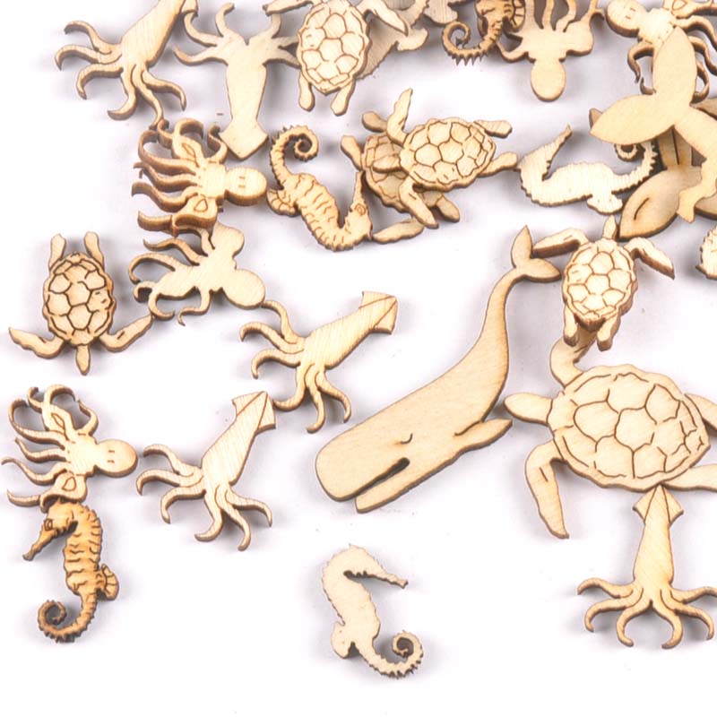 20Pcs 25-40mm Sea Turtle/horse - Craft Embellishments reseña y precio