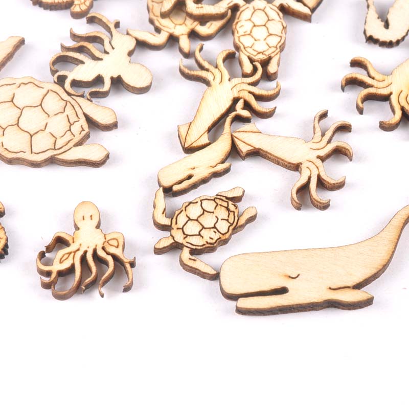 20Pcs 25-40mm Sea Turtle/horse - Craft Embellishments reseña y precio