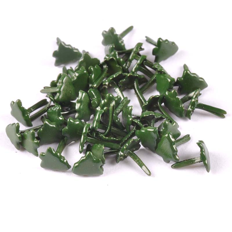 50pcs Mini Christmas Tree Brad - Christmas Craft Embellishment reseña y precio