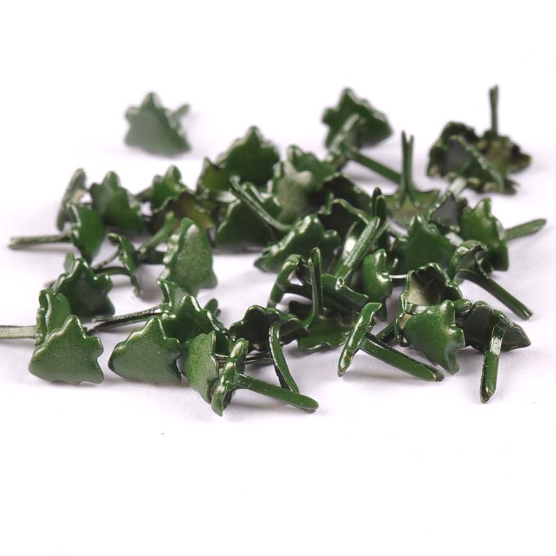 50pcs Mini Christmas Tree Brad - Christmas Craft Embellishment reseña y precio