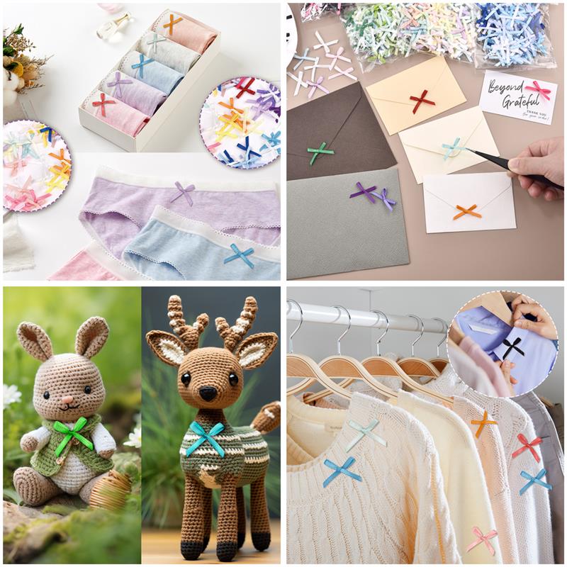 100Pcs 3mm Ribbons Mini Satin  - Christmas Craft Embellishment reseña y precio