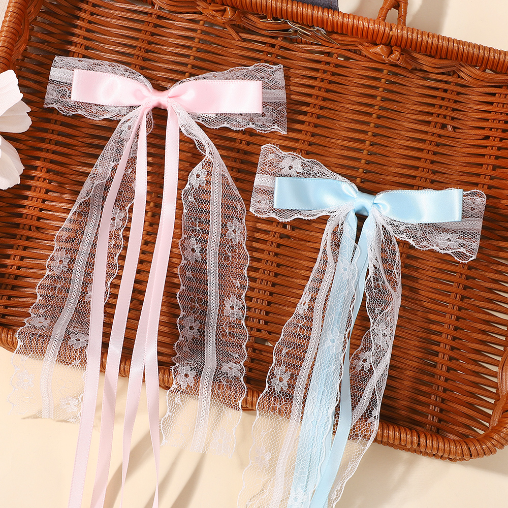 Korean Style Pink Blue Lace Bo - Tassel Fringe Trim reseña y precio