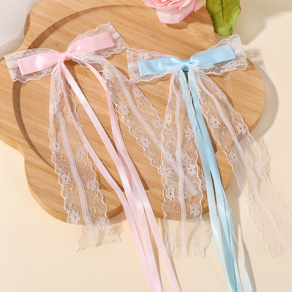Korean Style Pink Blue Lace Bo - Tassel Fringe Trim reseña y precio