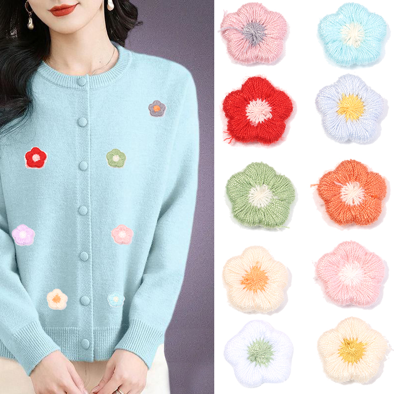 50pcs/lot Mini Plum Blossom Fl - Applique Patch Flower reseña y precio