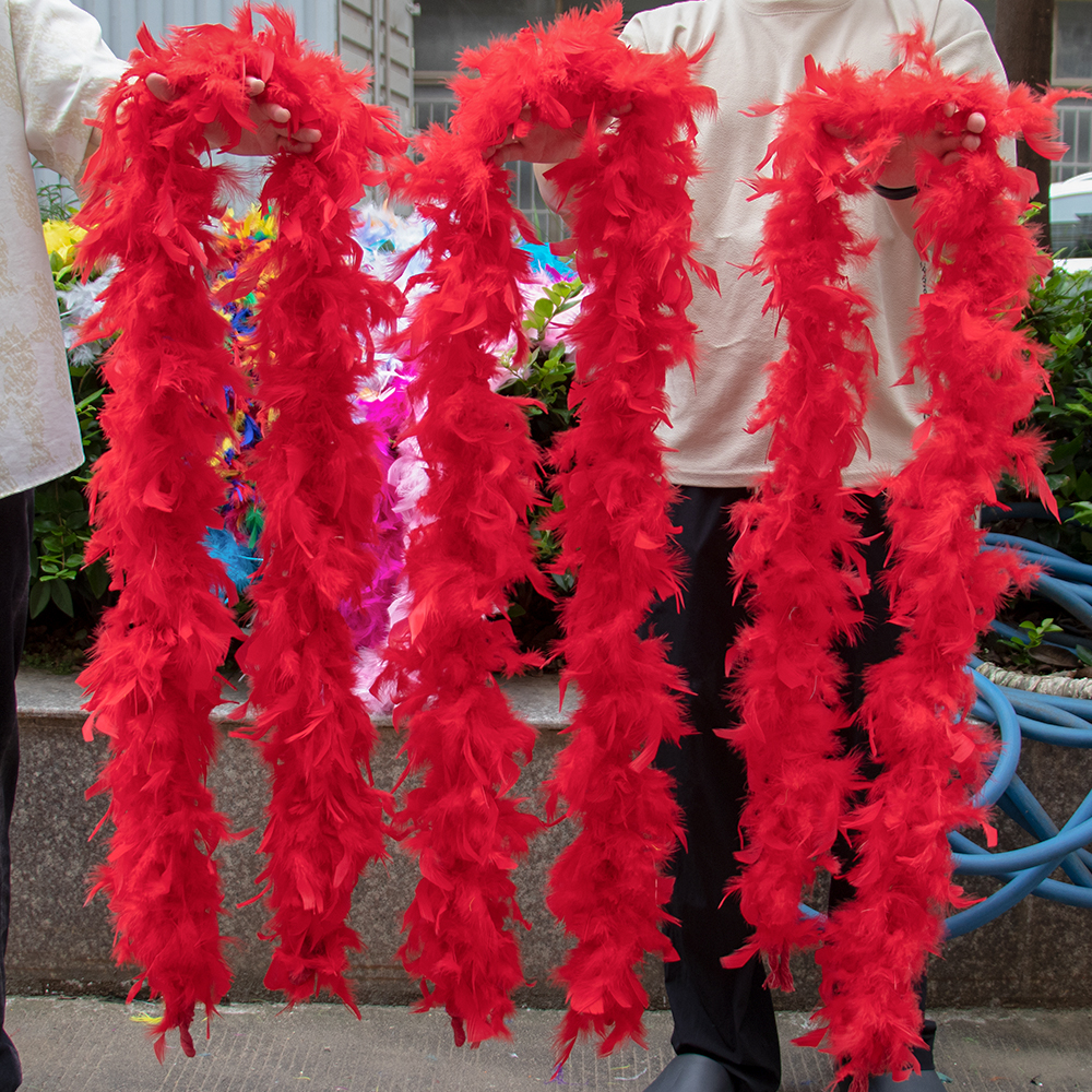 Red Marabou Feather Boa Trim F - Feather Trim Marabou reseña y precio