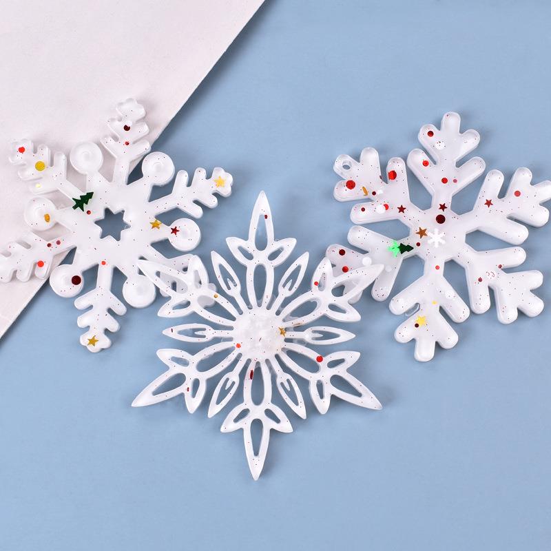 Christmas Hollow Snowflake Orn - Christmas Craft Embellishment reseña y precio