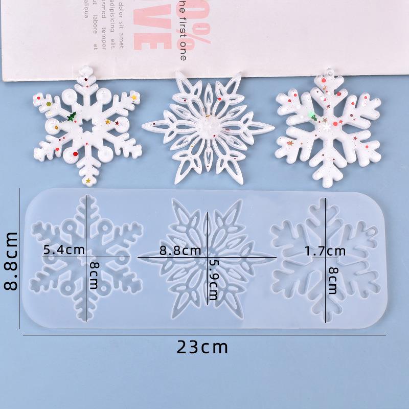 Christmas Hollow Snowflake Orn - Christmas Craft Embellishment reseña y precio