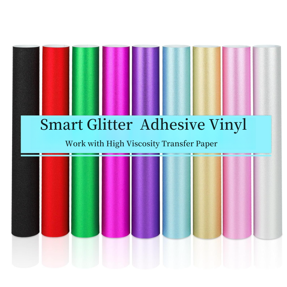 Smart Glitter Adhesive Vinyl f - Glitter Vinyl Roll reseña y precio