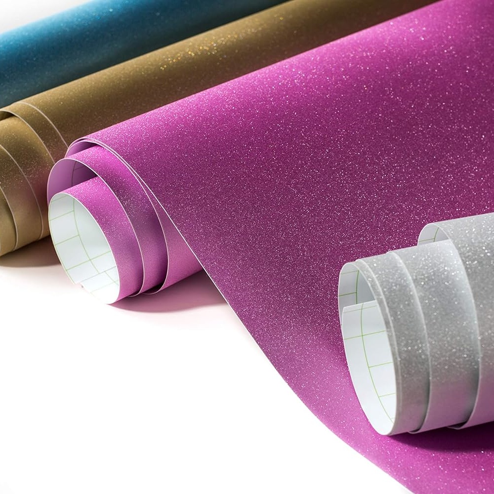 Smart Glitter Adhesive Vinyl f - Glitter Vinyl Roll reseña y precio