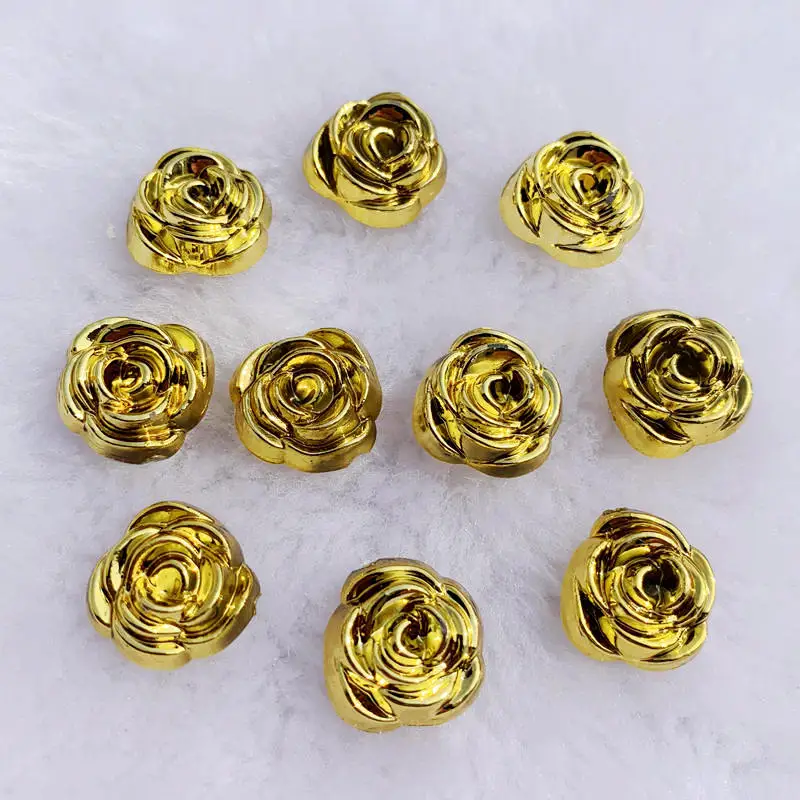 40pcs 14mm Gold Rose Flowers R - Embellishment Glue Craft reseña y precio