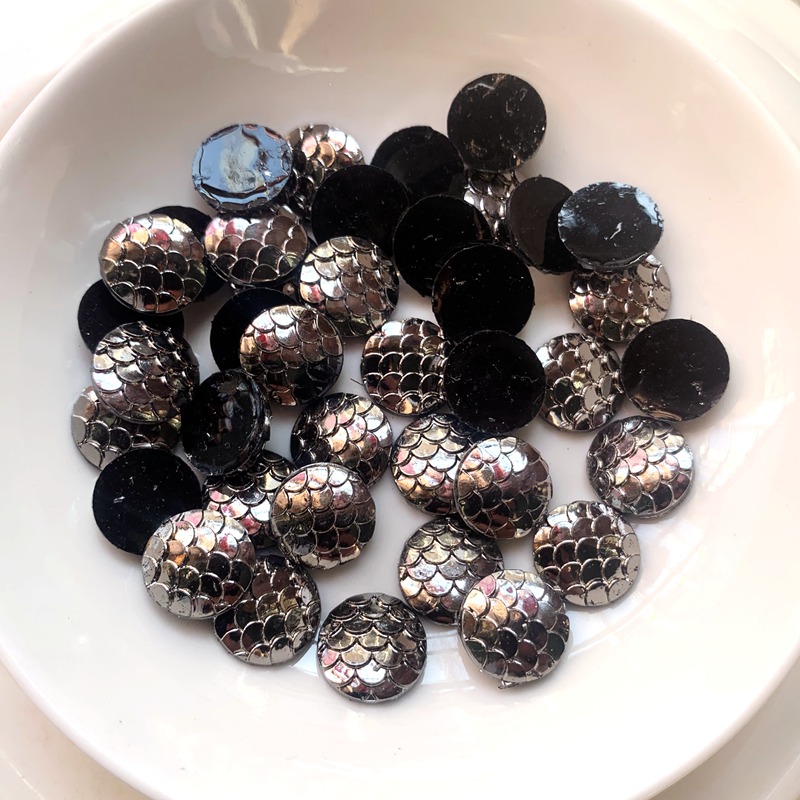80PCS 12mm black metal Colors  - Embellishment Glue Craft reseña y precio