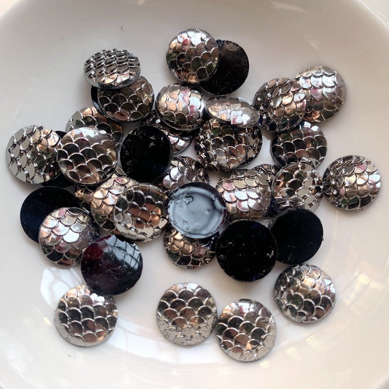 80PCS 12mm black metal Colors  - Embellishment Glue Craft reseña y precio