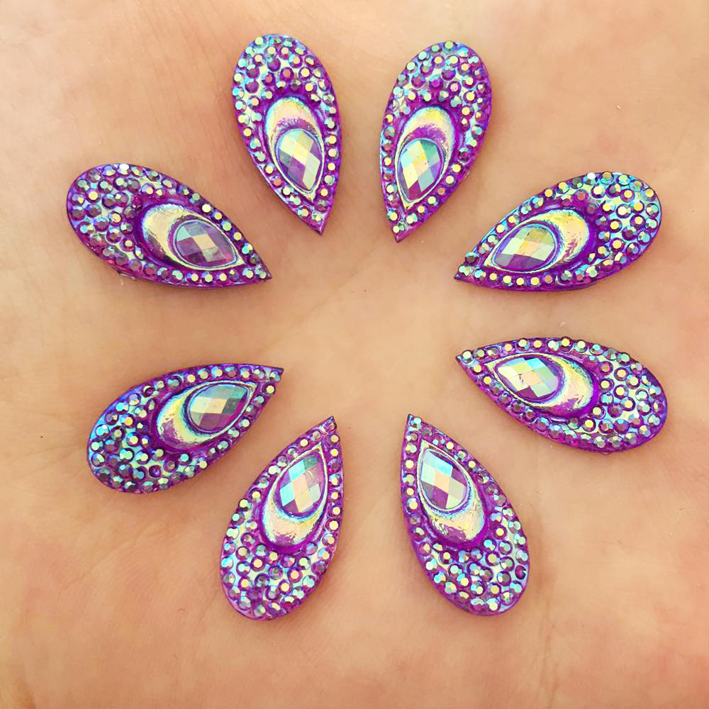 40PCS Resin 10*20mm Teardrop P - Embellishment Glue Craft reseña y precio