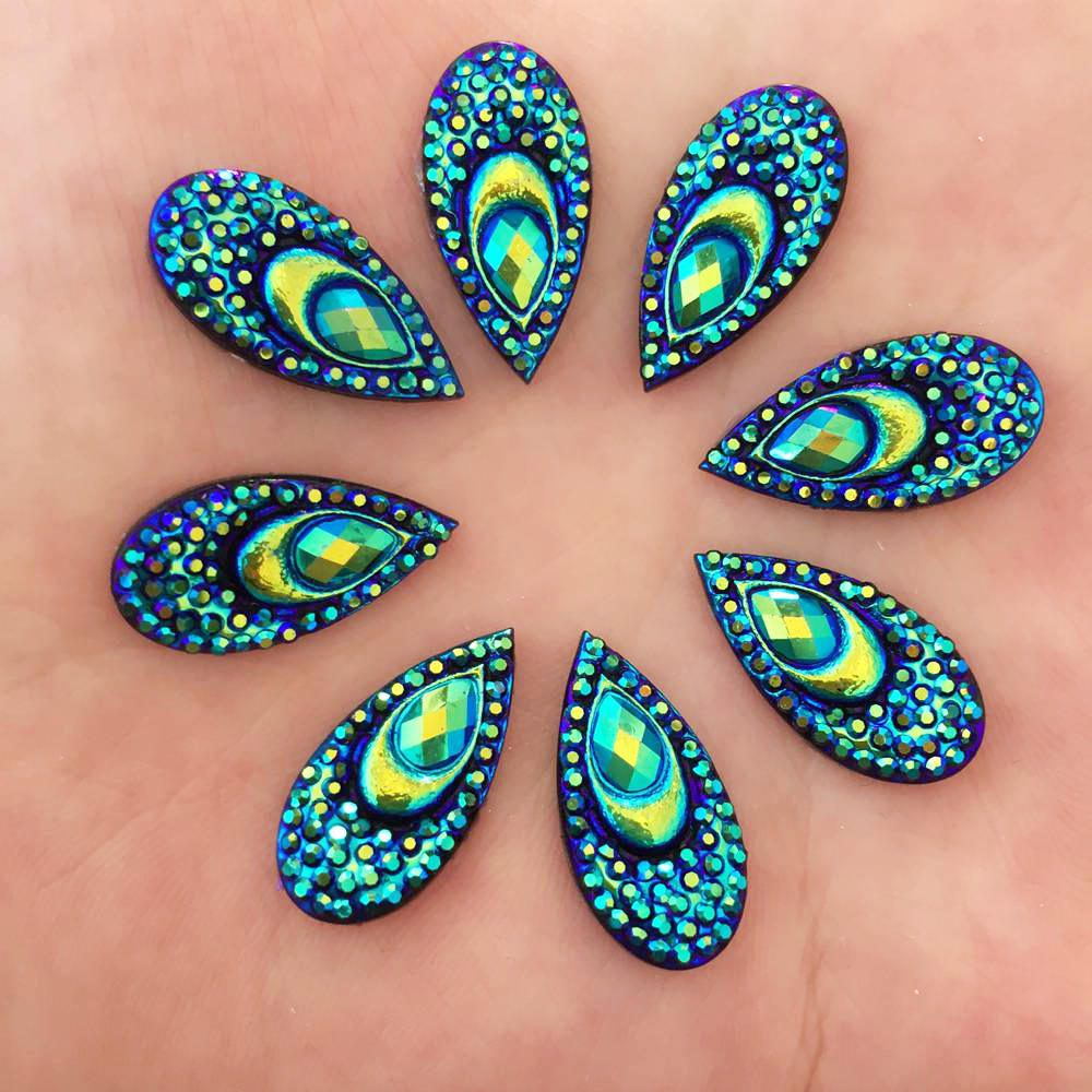 40PCS Resin 10*20mm Teardrop P - Embellishment Glue Craft reseña y precio