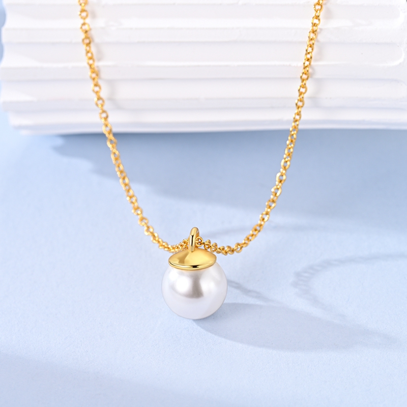 Original 925 Sterling Silver N - Pearl Trim Chain reseña y precio