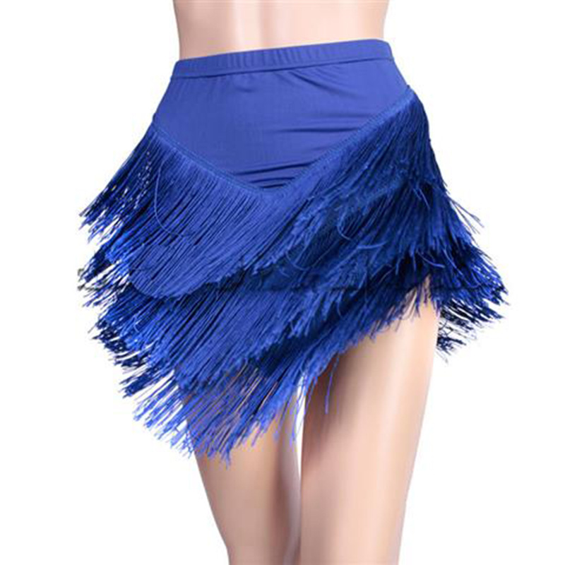 New Fashion Latin Dance Skirt  - Tassel Fringe Trim reseña y precio