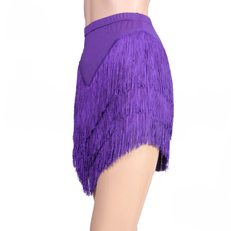 New Fashion Latin Dance Skirt  - Tassel Fringe Trim reseña y precio