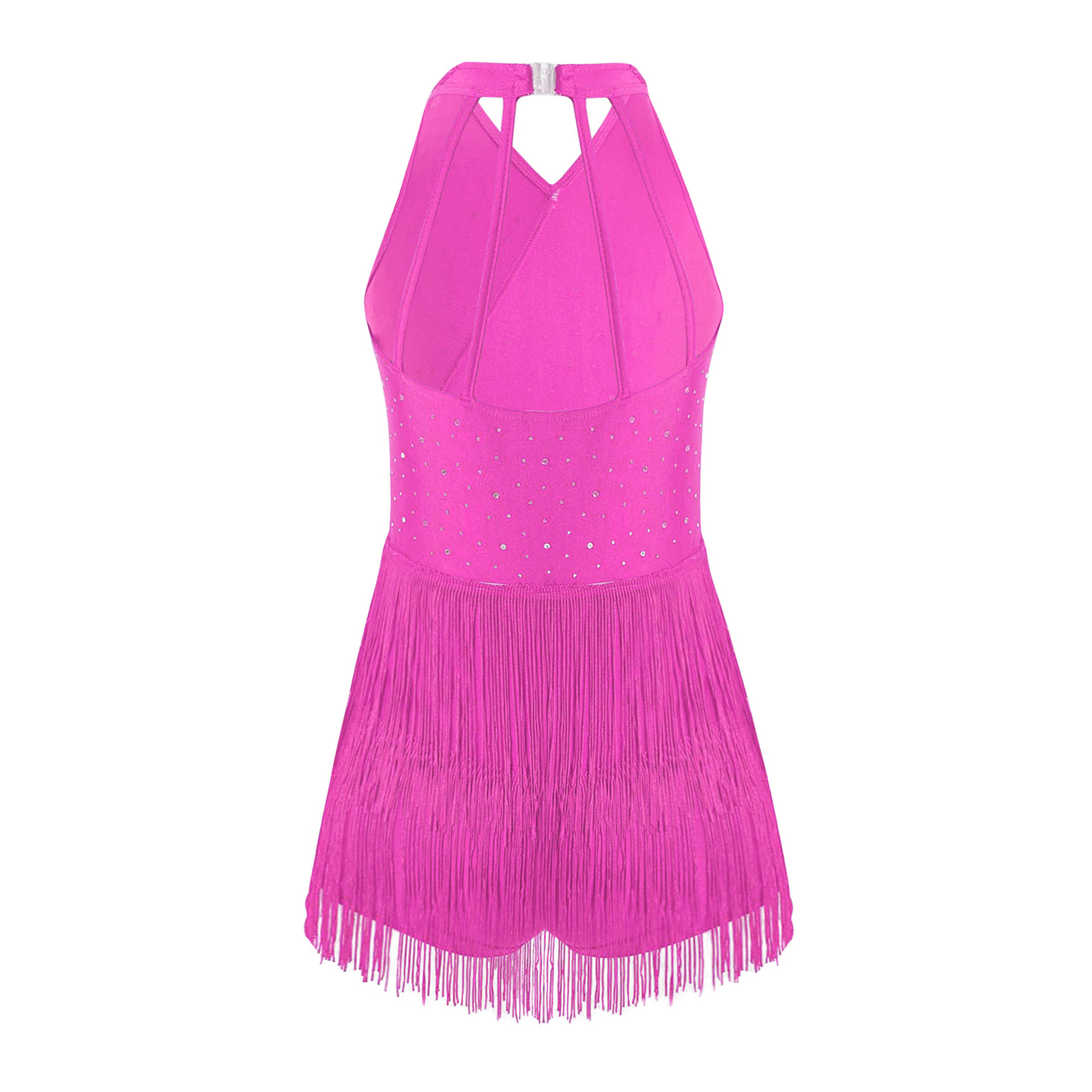 Kid Girls Latin Dance Tango Ch - Rhinestone Banding Trim reseña y precio
