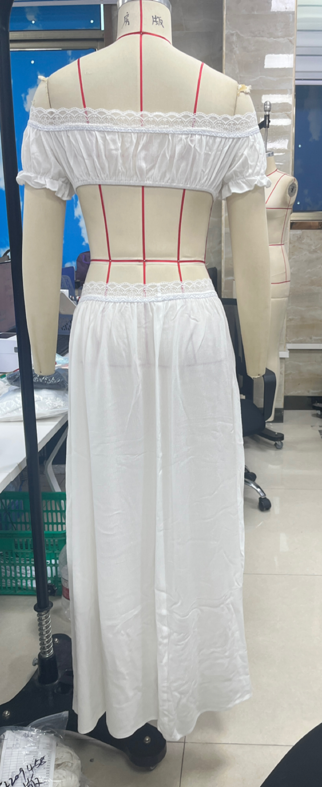 Women's 2 Piece Skirt Set Lace - Elastic Lace Trim reseña y precio