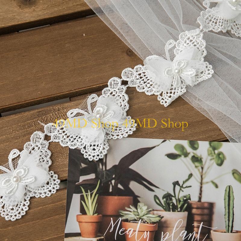 49MD 1 Yard Bowknot for Butter - Lace Ribbon Trim reseña y precio