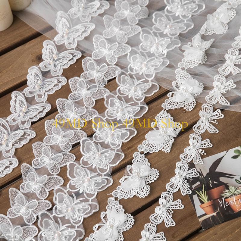 49MD 1 Yard Bowknot for Butter - Lace Ribbon Trim reseña y precio
