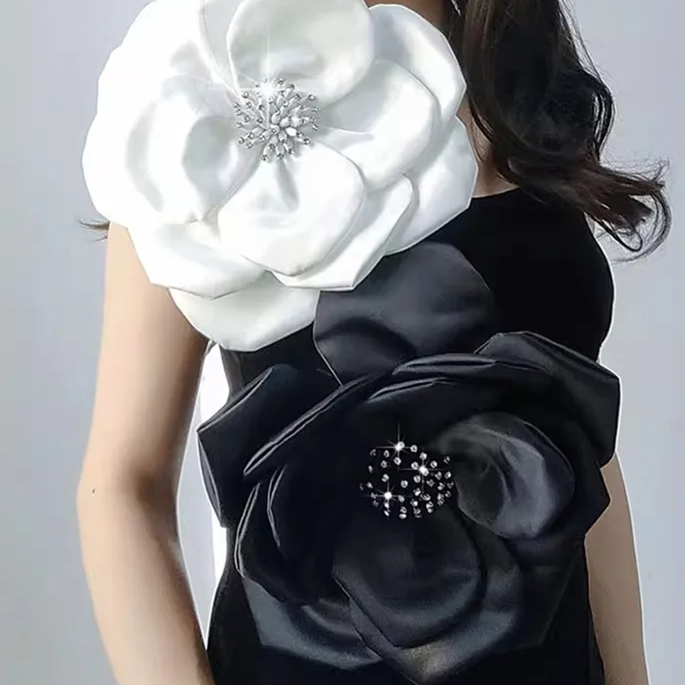 NEW 29cm 3D Big Flower Lace Pa - Applique Patch Flower reseña y precio