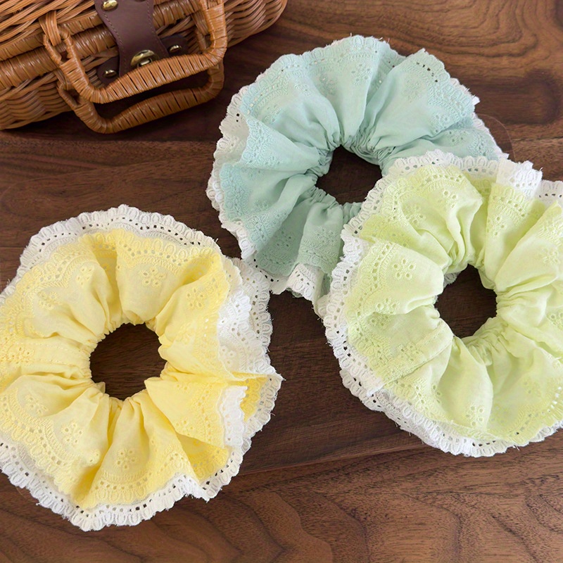 Korean-Style Elegant Mint Gree - Elastic Lace Trim reseña y precio