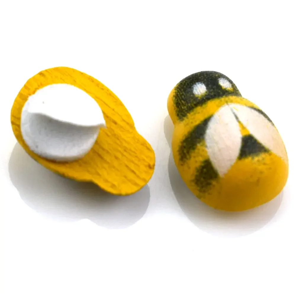 50pcs Yellow Wood Glue Buttons - Embellishment Glue Craft reseña y precio