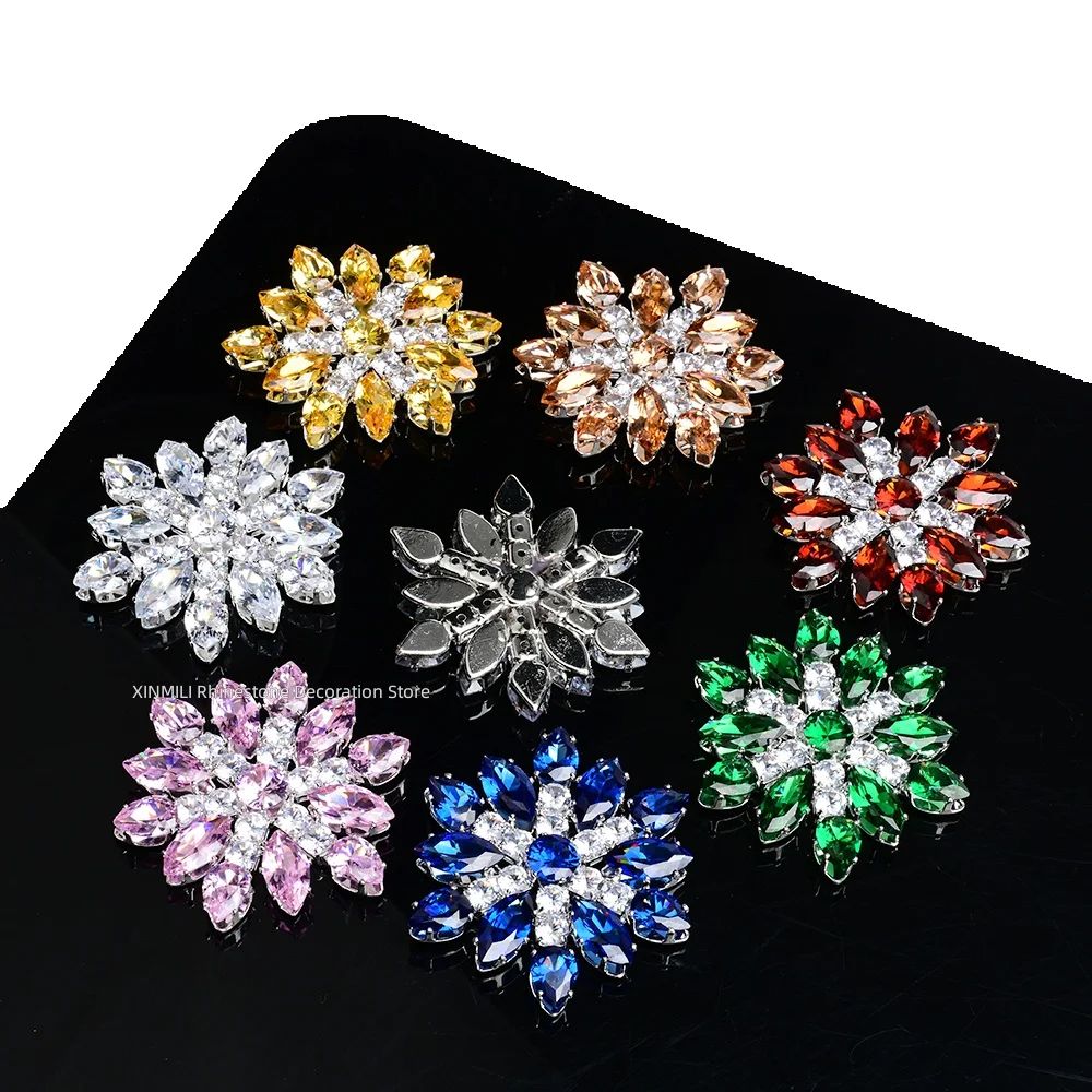 2Pcs Luxury Zircon Crystal Fla - Embellishment Glue Craft reseña y precio
