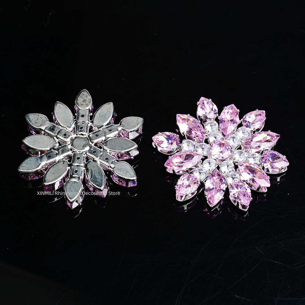 2Pcs Luxury Zircon Crystal Fla - Embellishment Glue Craft reseña y precio