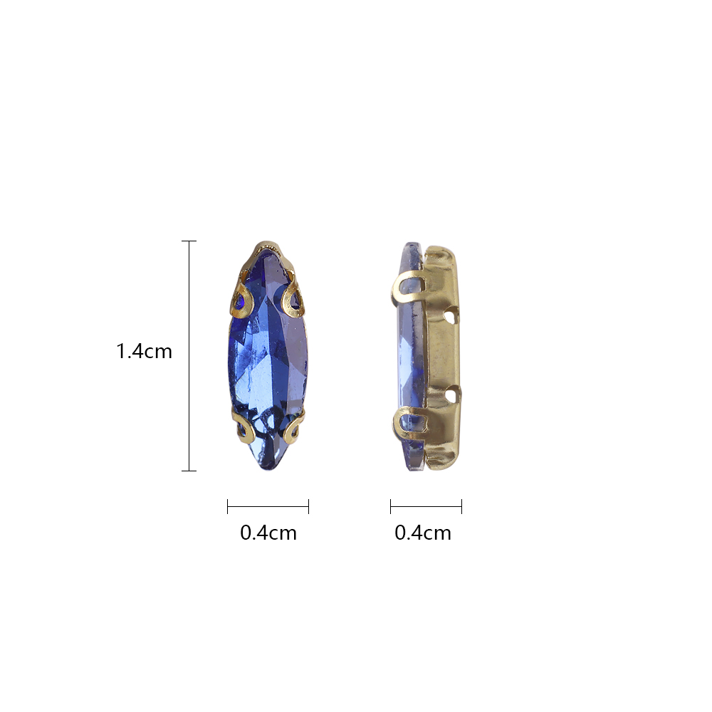 20Pcs 4x15mm Horse eye Crystal - Sew On Rhinestone reseña y precio