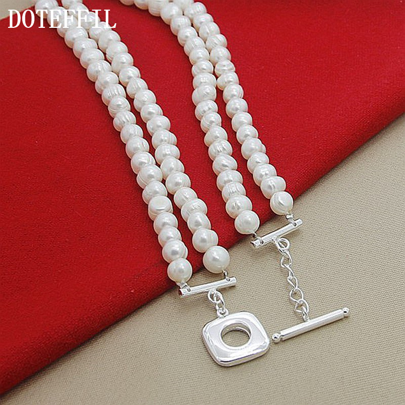 DOTEFFIL 8mm Double White Natu - Pearl Trim Chain reseña y precio