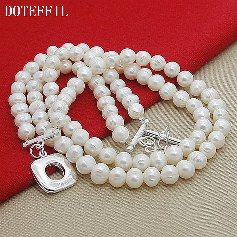 DOTEFFIL 8mm Double White Natu - Pearl Trim Chain reseña y precio