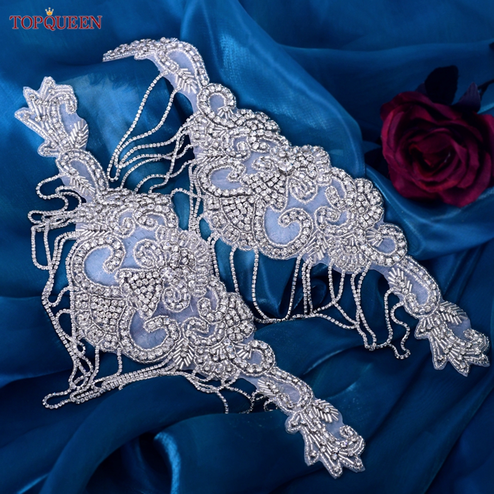 TOPQUEEN SP63 Bridal Tassels R - Sew On Rhinestone reseña y precio