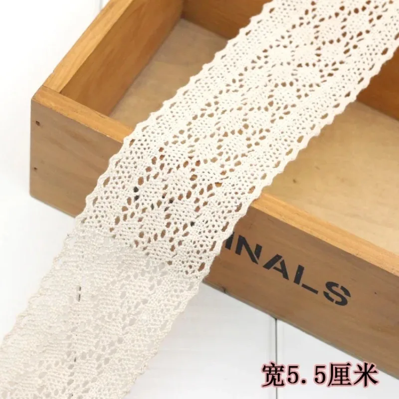 Ivory White Cotton Lace Trim R - Lace Ribbon Trim reseña y precio