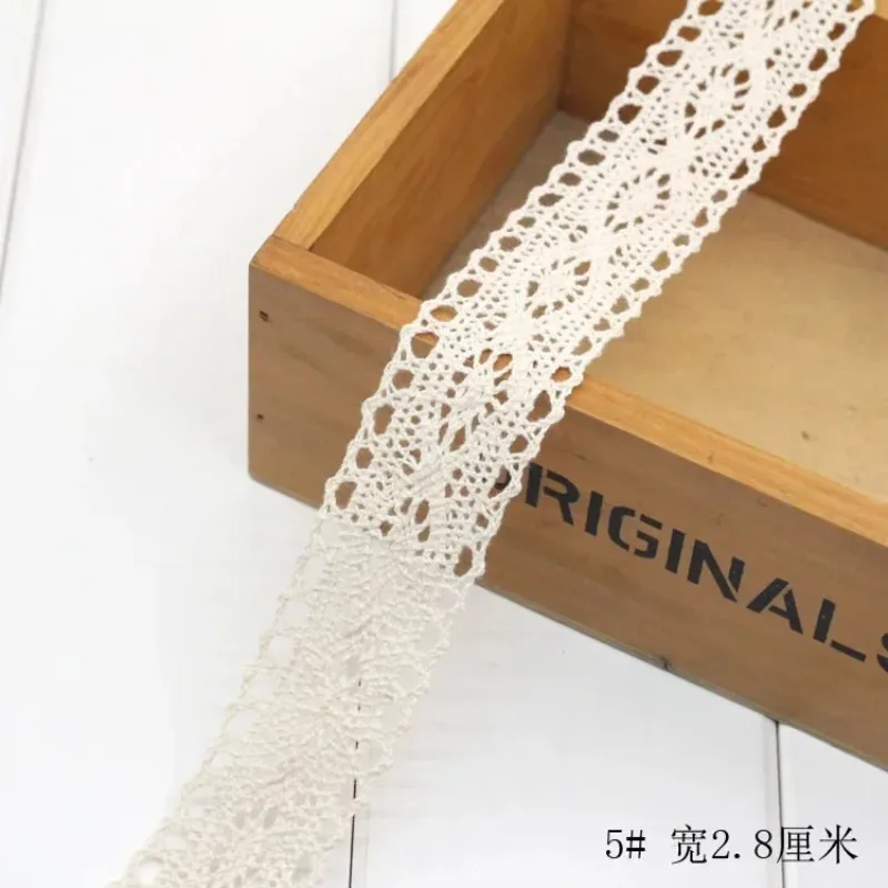 Ivory White Cotton Lace Trim R - Lace Ribbon Trim reseña y precio