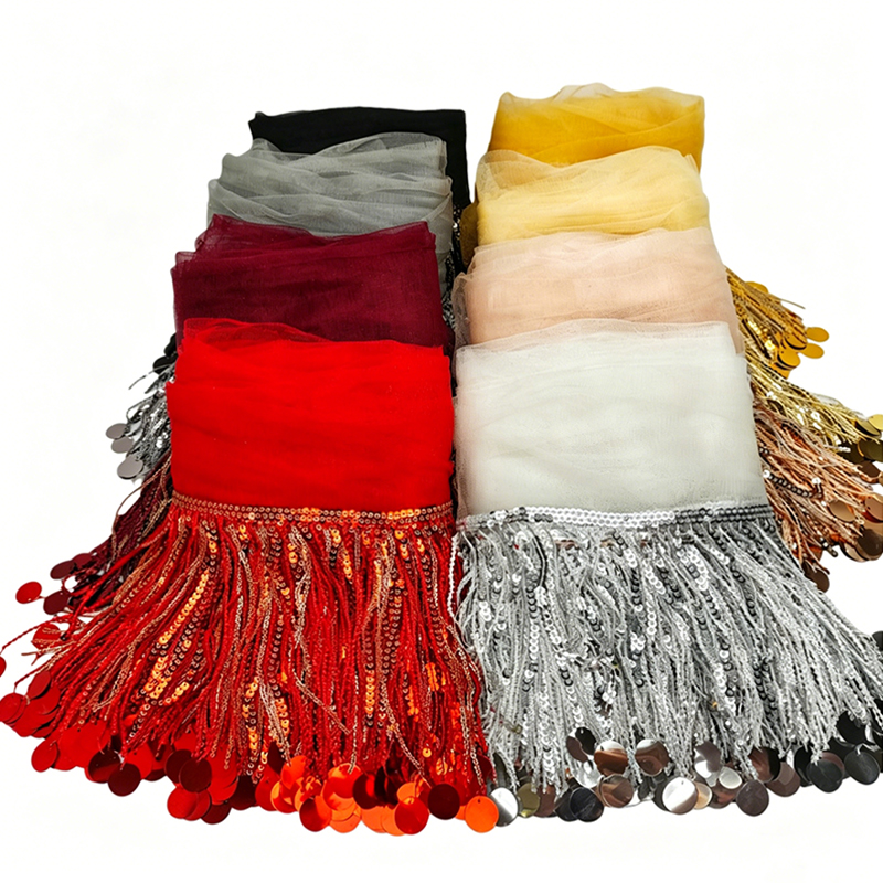 10 Yards Sequins Tassel Lace T - Lace Ribbon Trim reseña y precio