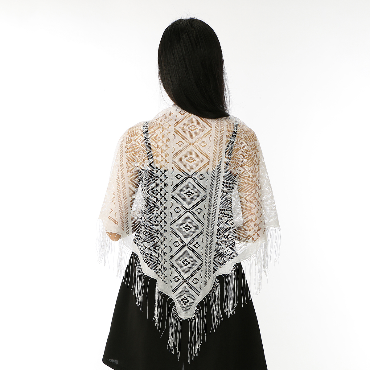 Fashion Lace Embroidery Triang - Tassel Fringe Trim reseña y precio
