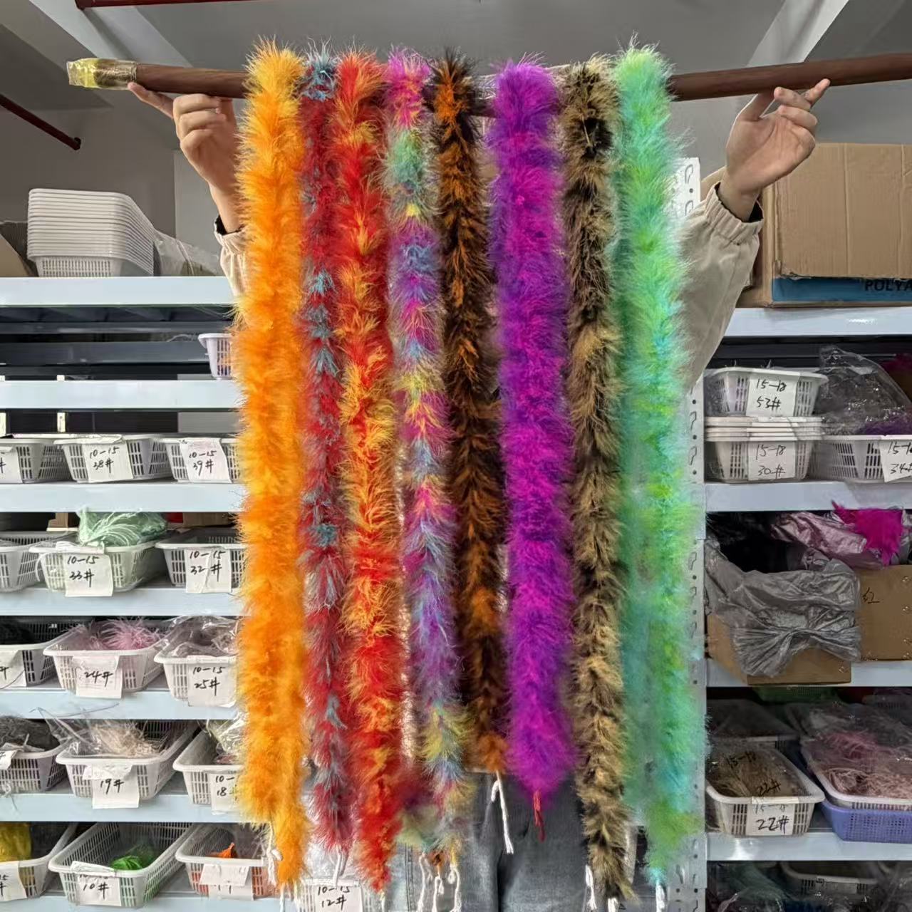 Multicolored 2Meters Marabou F - Feather Trim Marabou reseña y precio