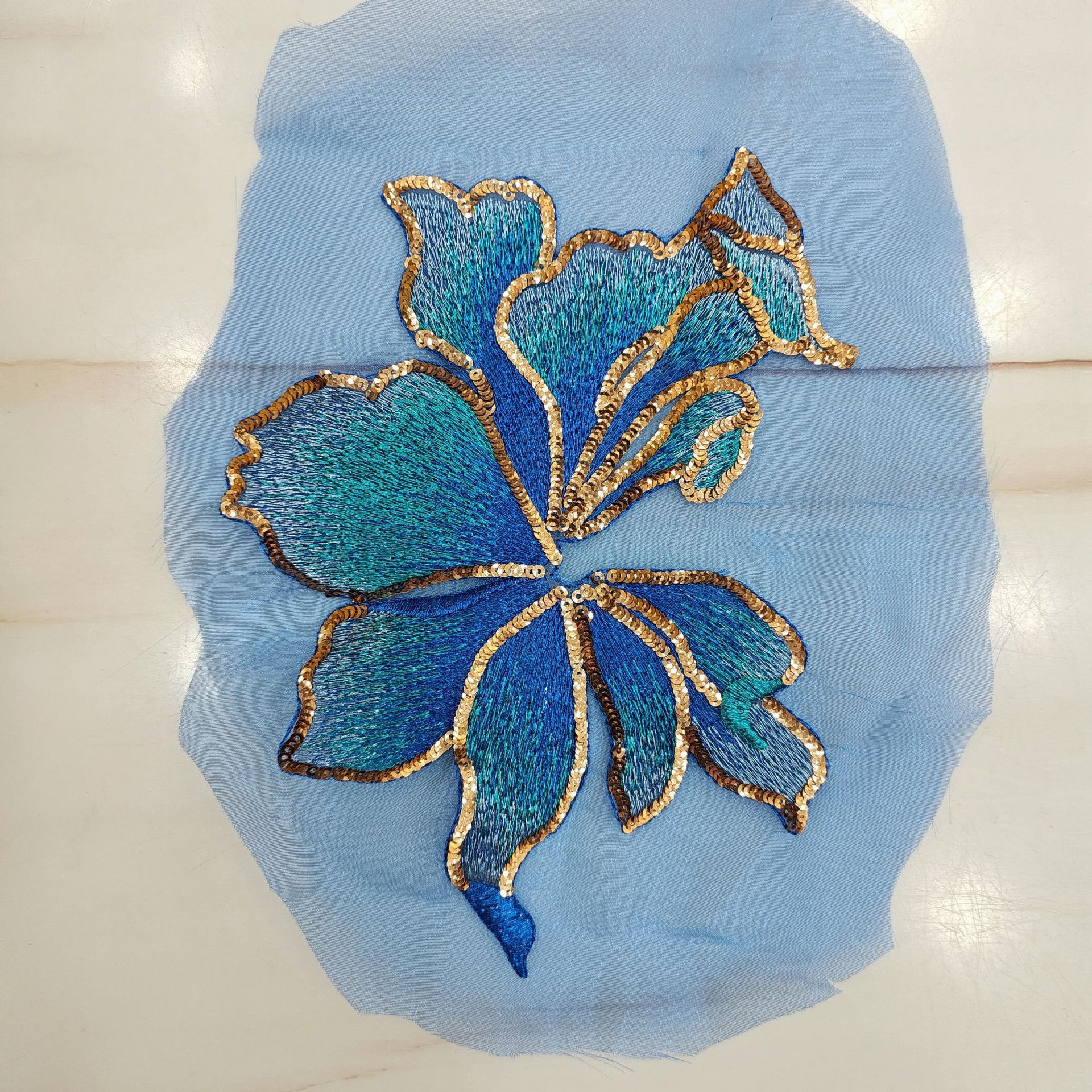 Organza Embroidery Applique Pa - Craft Embellishments reseña y precio