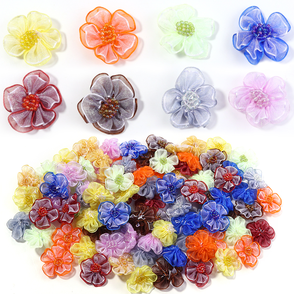 10Pcs/Lot Mesh Flower Applique - Applique Patch Flower reseña y precio