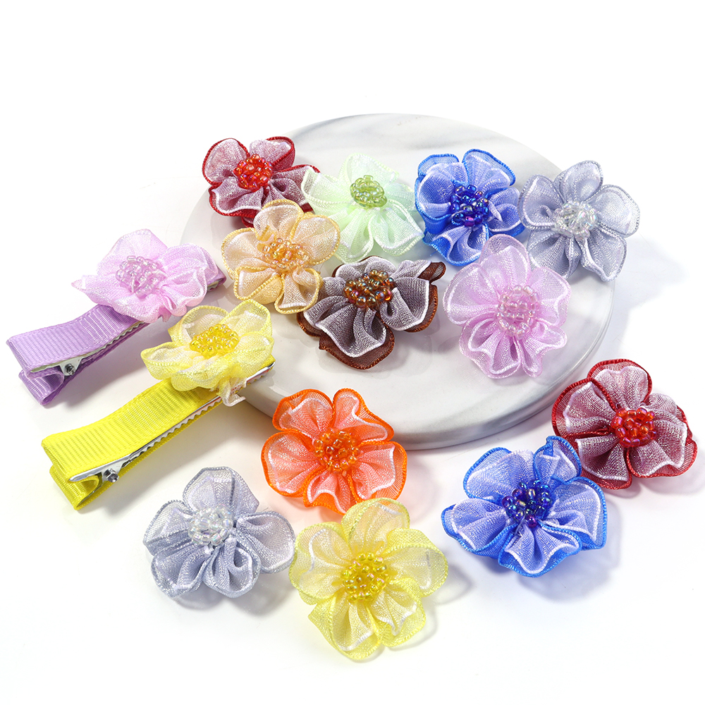 10Pcs/Lot Mesh Flower Applique - Applique Patch Flower reseña y precio