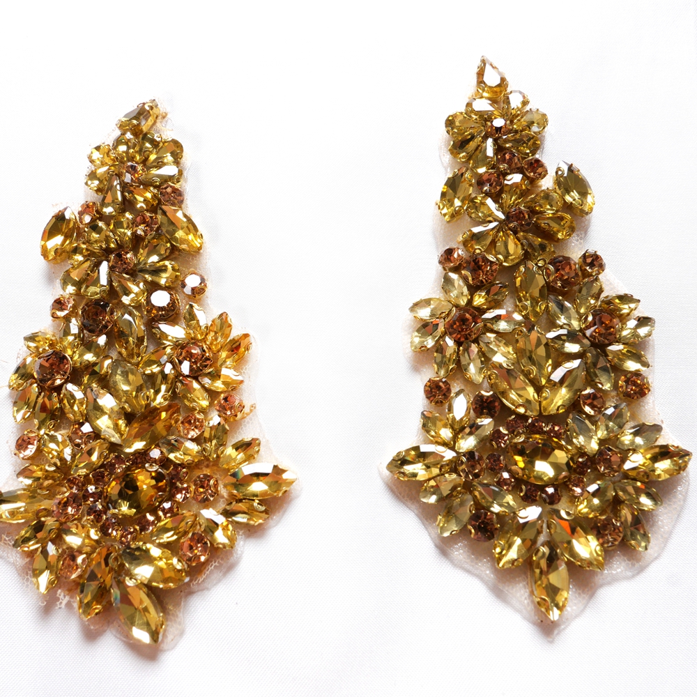 HelluyerDc gold,champgane,silv - Sew On Rhinestone reseña y precio
