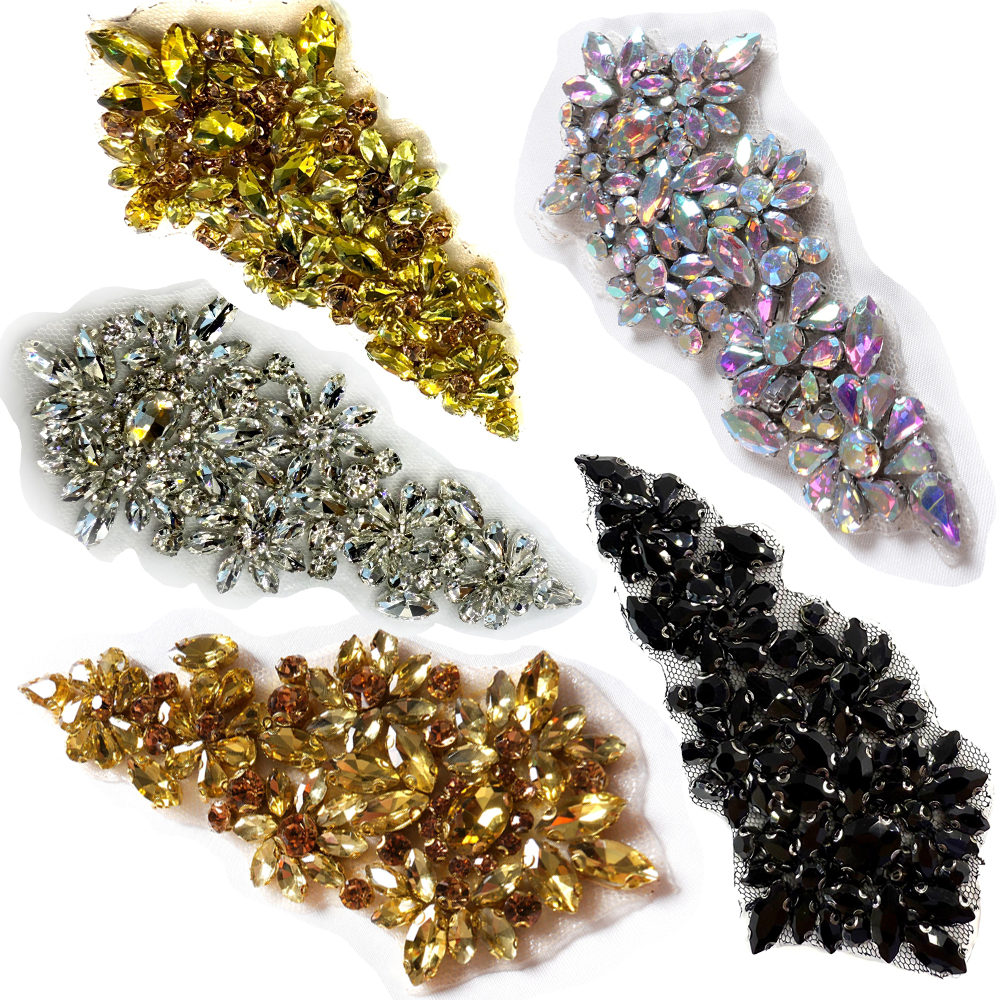 HelluyerDc gold,champgane,silv - Sew On Rhinestone reseña y precio