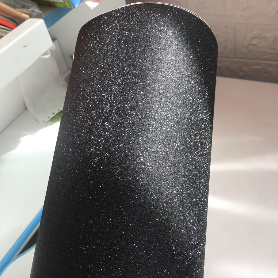 50CM*300CM black Glitter Diamo - Glitter Vinyl Roll reseña y precio