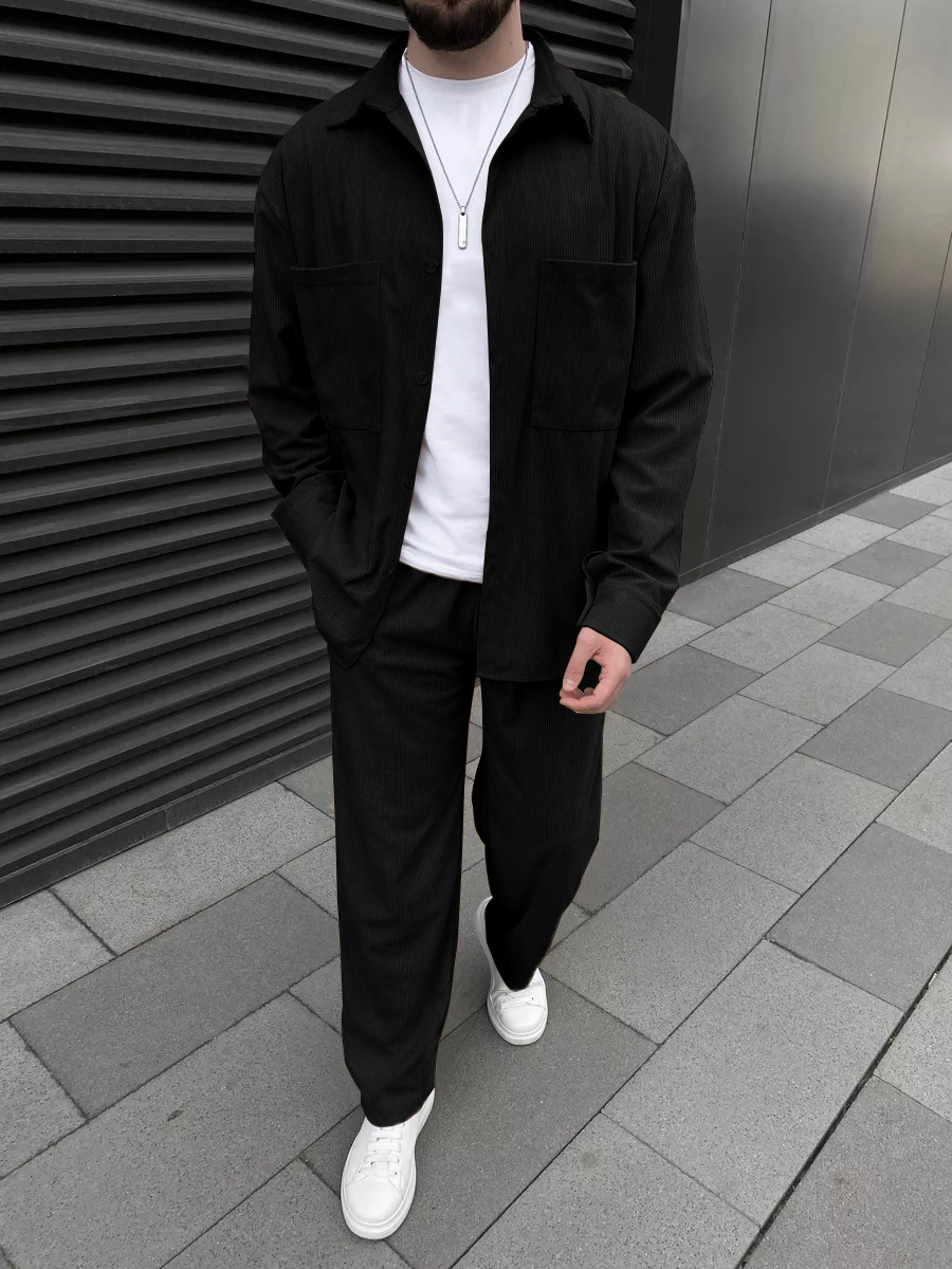Men's corduroy two-piece outfi - Embellish Knit reseña y precio