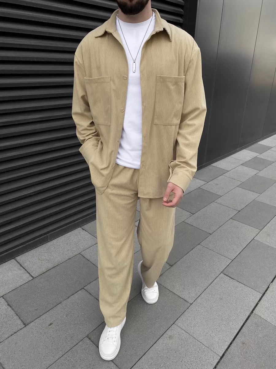 Men's corduroy two-piece outfi - Embellish Knit reseña y precio