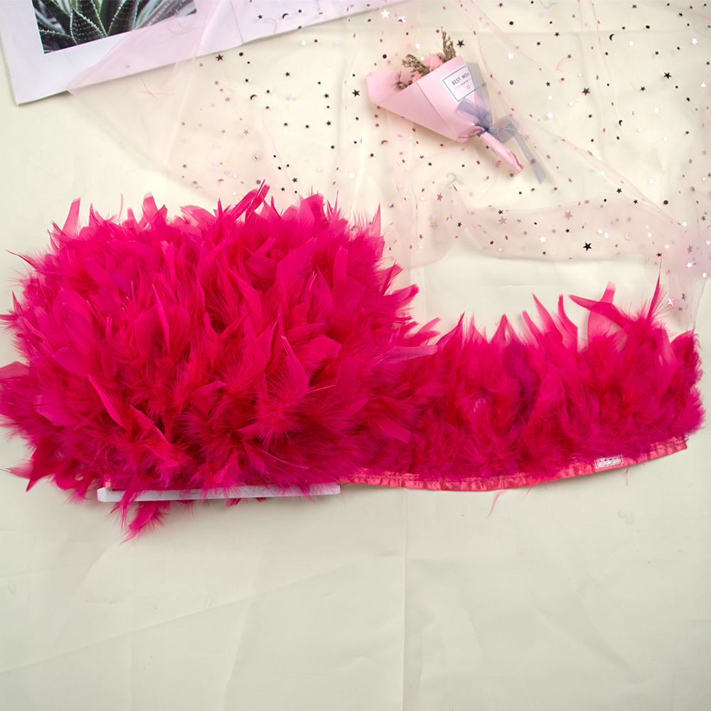 1M Natural Turkey Feathers Tri - Feather Trim Marabou reseña y precio