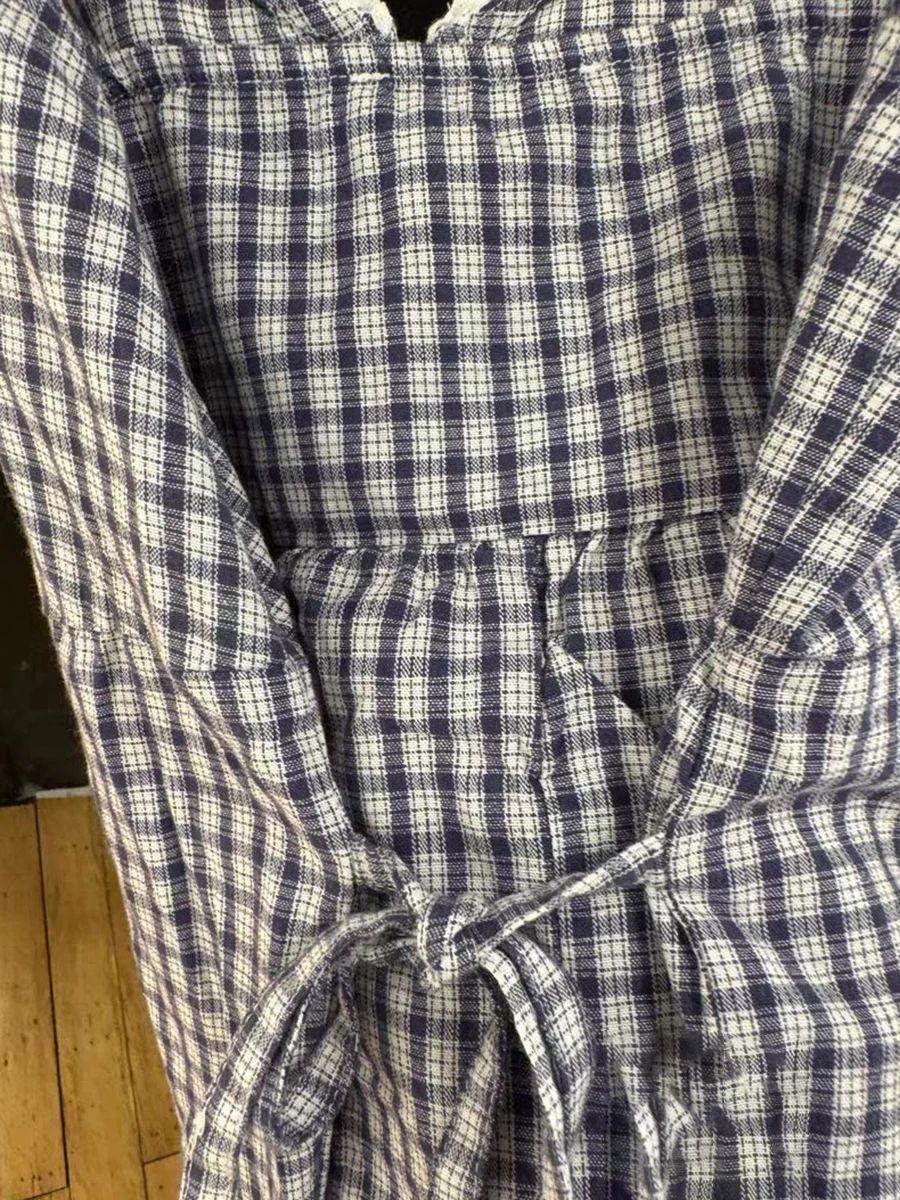 Navy Plaid Tank Shorts 2 Piece - Elastic Lace Trim reseña y precio
