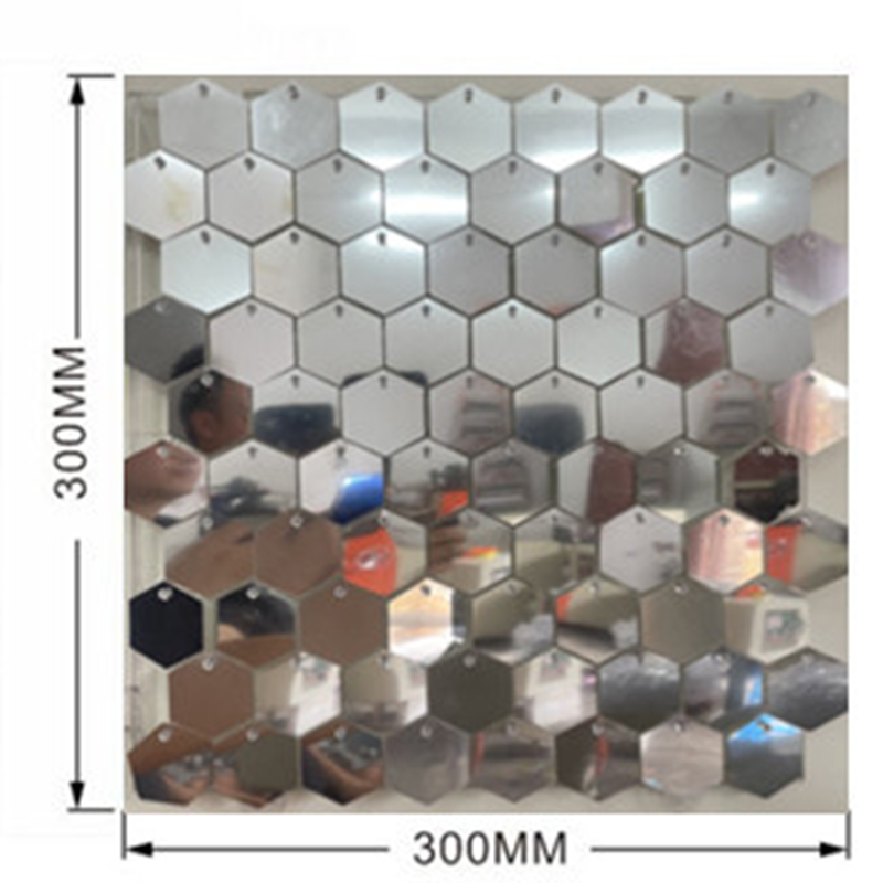 1pc Hexagon Sequin Backdrop Pa - Sequin Fabric Panel reseña y precio
